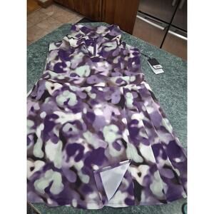 TRAJ3CTORY Womens Active Dress XXL Pleated Skirt W/Shorts Racerback Padded NWT